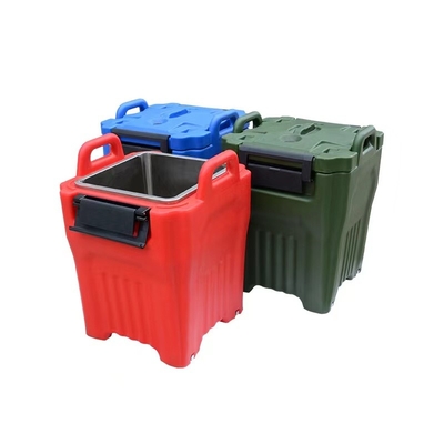 Stackable μονωμένος 40L μεταφορέας σούπας με το SS μέσα στον κάδο μεταφορών