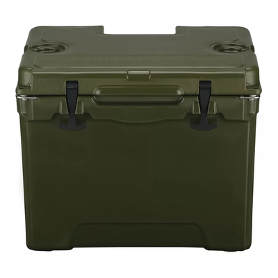 οικιακό κιβώτιο ψυγείου δοχείων ψύξης 40L Rotomolded με τη σύμπτυξη των ροδών λαβών