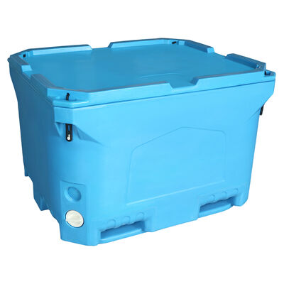 Επικίνδυνο 660L Rotomolded Cooler Box με 50mm PU Foam και Folk Lift bottom για μεταφορά ψαριών