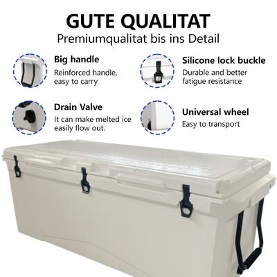 240QT Modern Rotomolded Cooler Box – Μεγάλο μονωμένο στήθος πάγου για εξωτερική χρήση