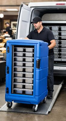 900L rotomolded μονωμένο τροφικό μεταφορικό ντουλάπι για ψυχρή αλυσίδα εφοδιασμού