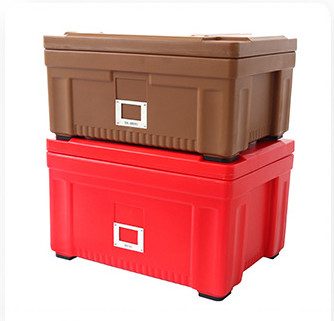 PE 40L Rotomolded θερμο εμπορευματοκιβώτιο τροφίμων μεταφορών μονωμένο κιβώτιο