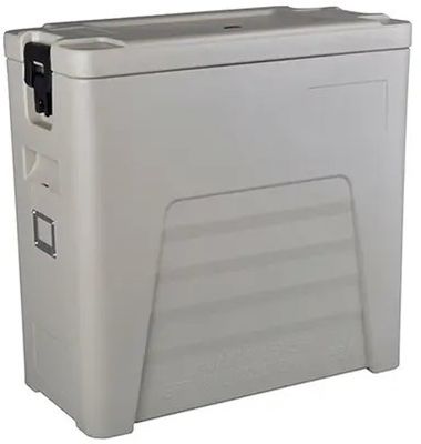 Εγκεκριμένο από το CE 110L Nylon Handle Thermal Food Transport Container Αποσπώμενο καπάκι τετράτροχο κουτί τροφοδοσίας