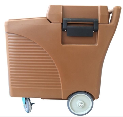 Βαθμός τροφίμων εμπορικός πάγος Caddy LLDPE 125L στις ρόδες