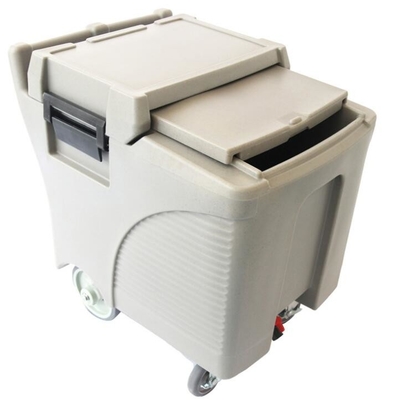 Βαθμός τροφίμων εμπορικός πάγος Caddy LLDPE 125L στις ρόδες