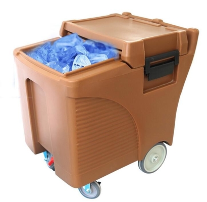 Βαθμός τροφίμων εμπορικός πάγος Caddy LLDPE 125L στις ρόδες